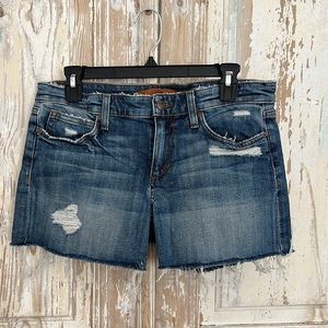JOE’s JEANS Denim Shorts with raw hem SIZE 28